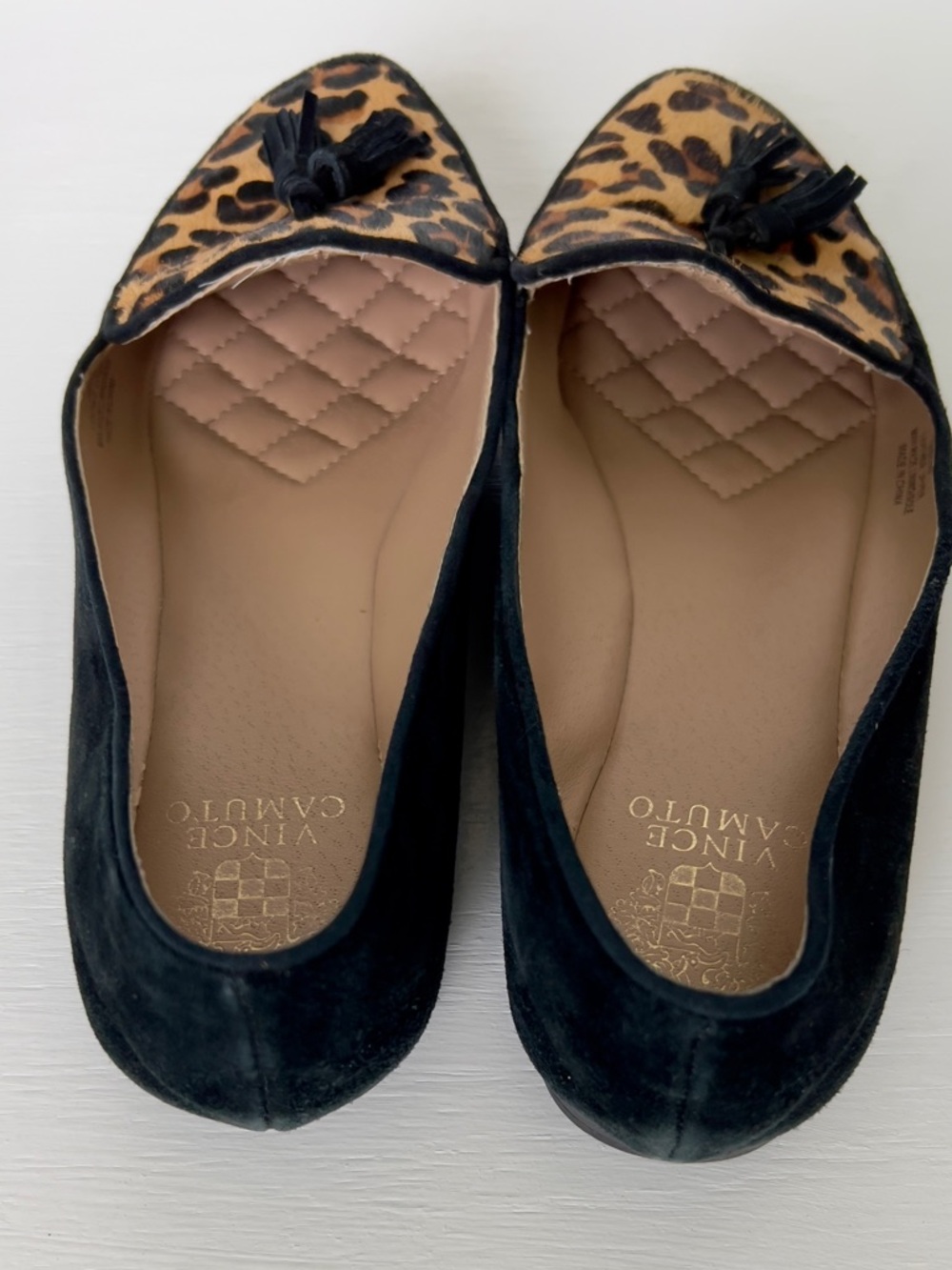 Vince Camuto Leopard Tassel Loafers - Women’s Black & Leopard Flats - Picture 4 of 4